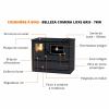 Cuisinière à bois BELLEZA Comera Luxe 7 kW Gris – Image 8