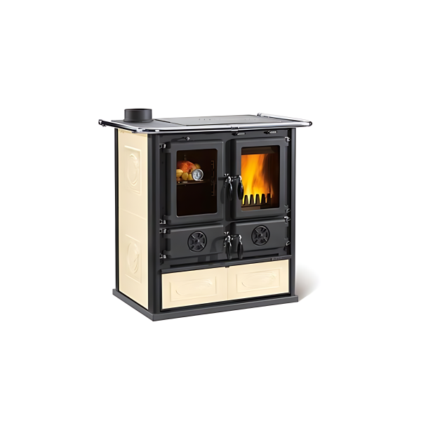 Cuisinière à bois LA NORDICA Rosetta Sinistra 5.0 Ceramica 7.9kW – Image 3