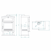 Poêle à bois avec four FIREMATIC Jersey 9.5kW – Image 5