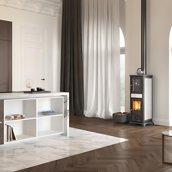 Poêle à bois avec four LA NORDICA Gemma Forno 5.0 Ceramica 7.3kW – Image 11