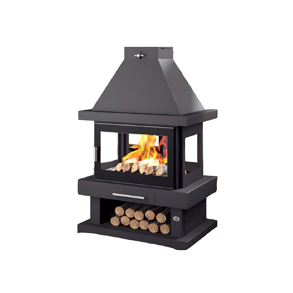 Poêle à bois cheminée 4 faces FIREMATIC Kingston 10.4kW – Image 2