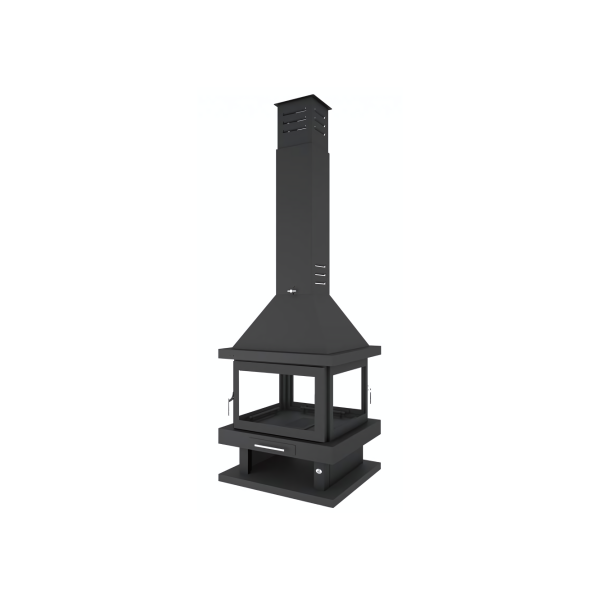 Poêle à bois cheminée 4 faces FIREMATIC Kingston 10.4kW – Image 3
