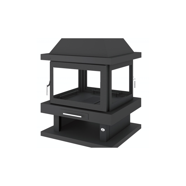 Poêle à bois cheminée 4 faces FIREMATIC Kingston 10.4kW – Image 4