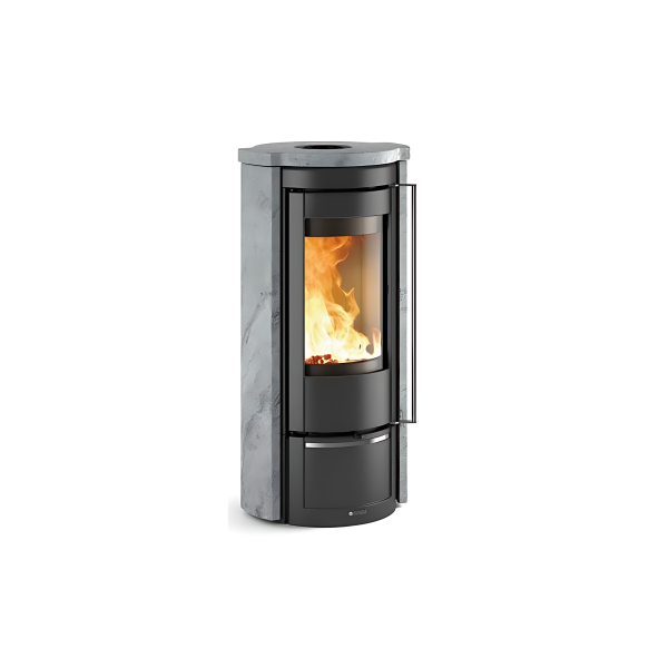 Poêle à bois en pierre raccordable LA NORDICA Liu Pietra 7.5kW – Image 2