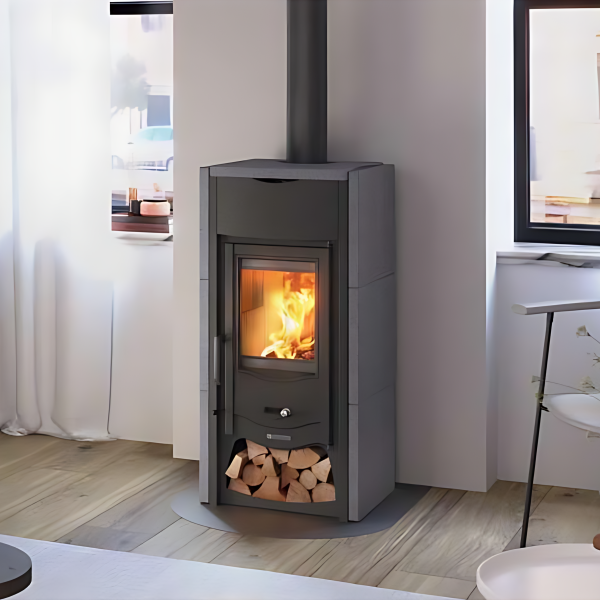 Poêle à bois raccordable en pierre LA NORDICA Asia BII 6kW