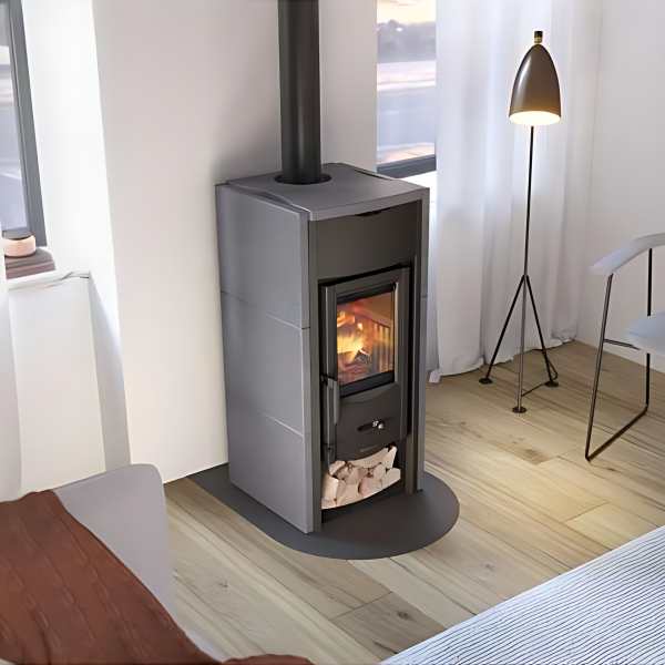 Poêle à bois raccordable en pierre LA NORDICA Asia BII 6kW – Image 6