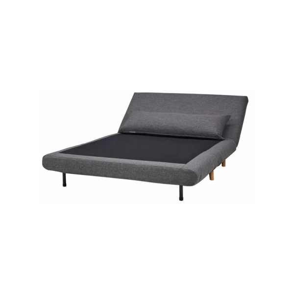Canapé 2 places convertible IGLOO tissu gris – Image 6