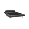 Canapé 2 places convertible IGLOO tissu gris – Image 2