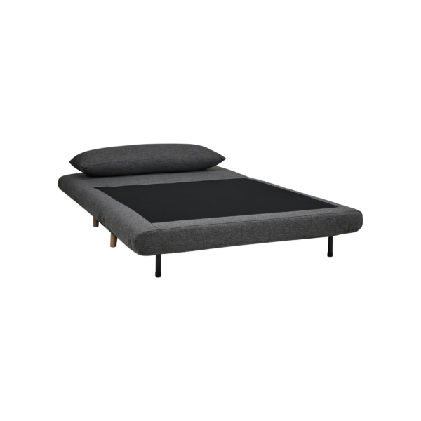 Canapé 2 places convertible IGLOO tissu gris – Image 2