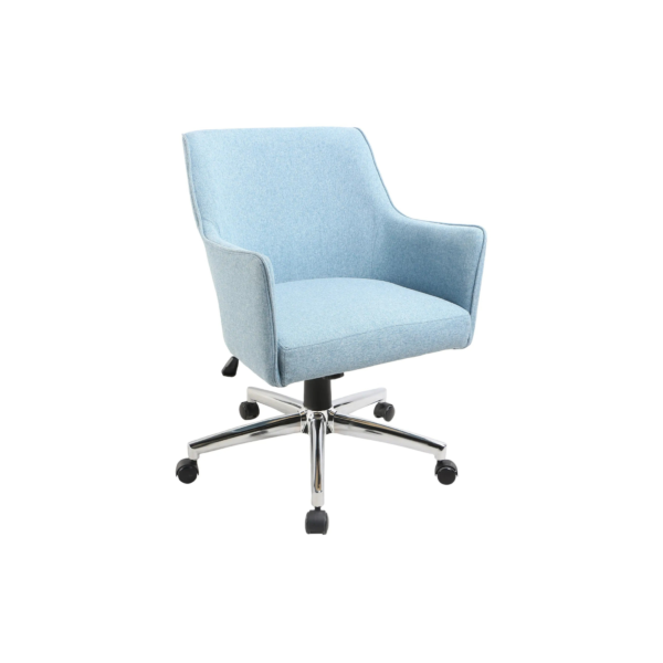Fauteuil de bureau DEMESSIS en tissu bleu