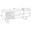 Meuble TV 140cm VANIA imitation chêne – Image 9