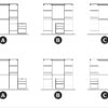 Kit dressing 2 colonnes avec bloc tiroirs Mobil blanc H. 199,4 x l. 200 x P. 40,4 cm – Image 2