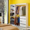 Kit dressing ouvert blanc Karisma 1 colonne L. 181,5 x H. 200,4 x P. 39,95 cm