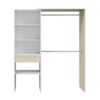 Aménagement Dressing Réversible Blanc/chêne - Daji - L 158 X L 40 X H 187 Cm – Image 2