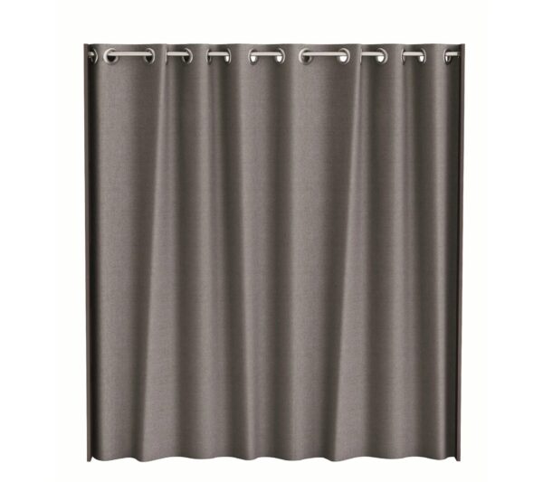 Armoire dressing extensible avec rideau MOKA imitation chêne foncé wengé – Image 2