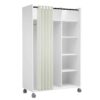 Kit dressing avec rideau L.100 cm MOVE blanc – Image 6