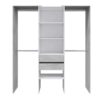 Aménagement Dressing Blanc/béton Clair - Kiyin - L 179 X L 50 X H 202 Cm – Image 6