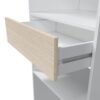 Aménagement Dressing Réversible Blanc/chêne - Daji - L 158 X L 40 X H 187 Cm – Image 3