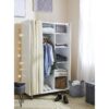 Kit dressing avec rideau L.100 cm MOVE blanc