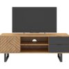 Meuble TV 140cm VANIA imitation chêne – Image 2