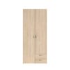 Armoire DAILY2 avec 2 portes 2 tiroirs imitation Chêne sonoma et blanc – Image 9