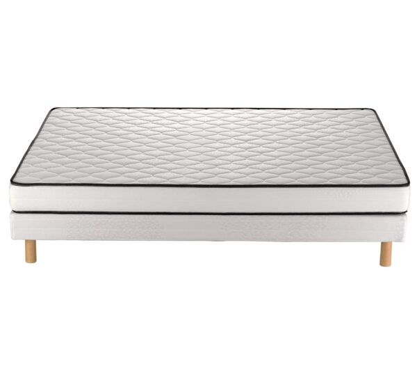 Sommier tapissier 140x190 cm NERION Blanc – Image 3