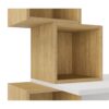 Bureau 4 étagères CUBIK imitation chêne blanc – Image 4