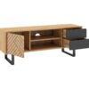 Meuble TV 140cm VANIA imitation chêne – Image 4