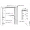 Dressing Extensible Avec Rideau Bois Naturel – Image 4