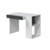 Bureau avec étagère MASTER blanc et gris – Image 5