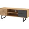 Meuble TV 140cm VANIA imitation chêne – Image 5