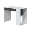 Bureau avec étagère MASTER blanc et gris – Image 2