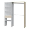 Aménagement Dressing Réversible Blanc/chêne - Daji - L 158 X L 40 X H 187 Cm – Image 6