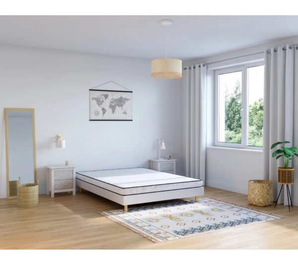 Sommier tapissier 140x190 cm NERION Blanc – Image 5