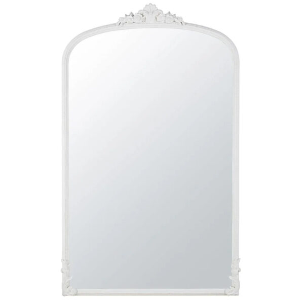 OMERA - Grand miroir rectangulaire en bois de paulownia doré effet vieilli 119x194 – Image 4
