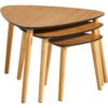 Table basse gigogne MOLLY Noir et imitation chêne – Image 4