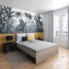 Lit 140x190 cm avec rangements MICHIGAN imitation chêne brossé et noir – Image 5