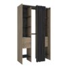 Dressing Extensible Avec Rideau Bois Naturel – Image 5